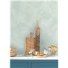 Papier peint texture stuc vert doux · Caselio Chalk 106086100