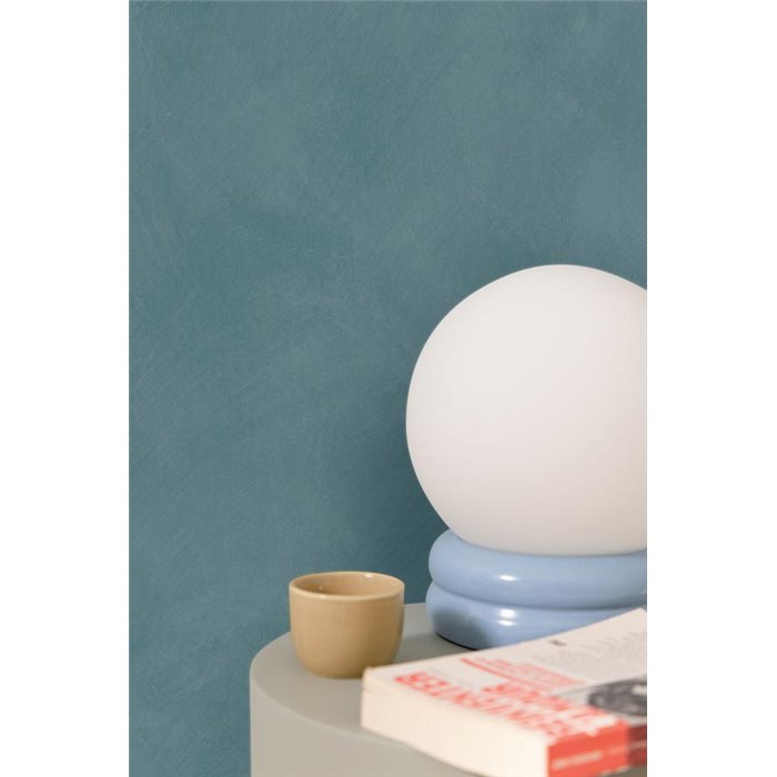 Papel pintado azul texturizado efecto estuco · Caselio Chalk 106086380