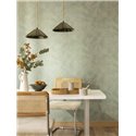 Papel pintado efecto estuco verde · Caselio Chalk 106087456