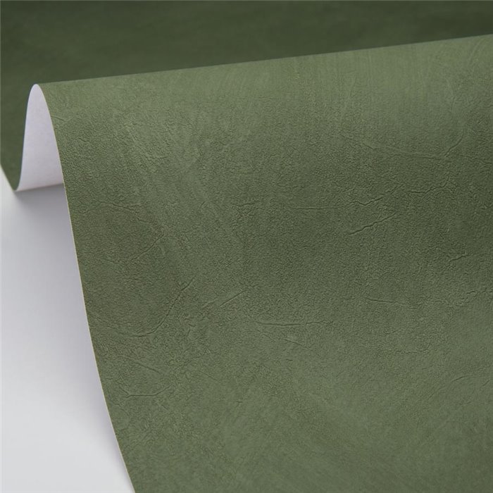 Papel pintado verde profundo con efecto aterciopelado · Caselio Chalk 106087512