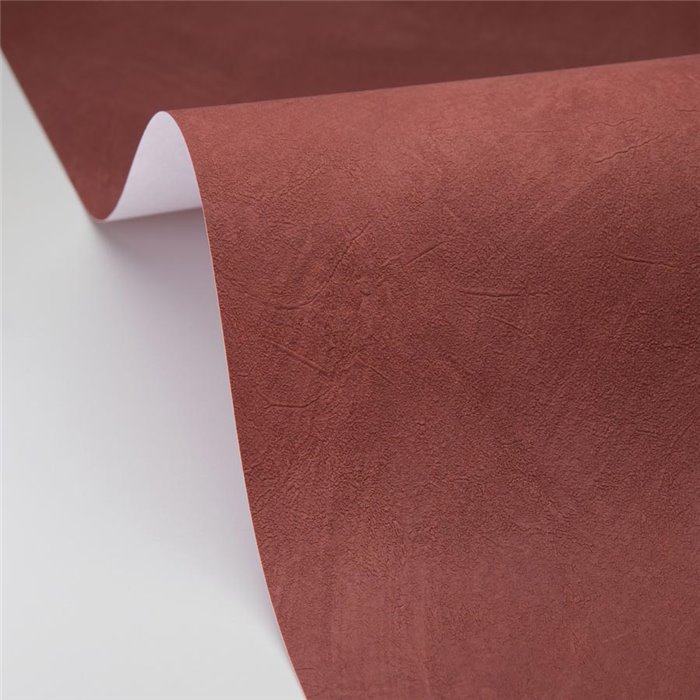 Papier peint brun-rouge avec texture stucco · Caselio Chalk 106088197