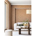 Papier peint effet stuc marron chaud · Caselio Chalk 106992045