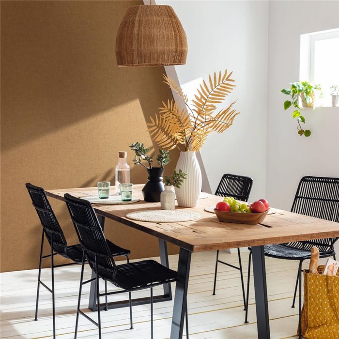 Brown textile texture wallpaper · Caselio Maison Simeon 103222042