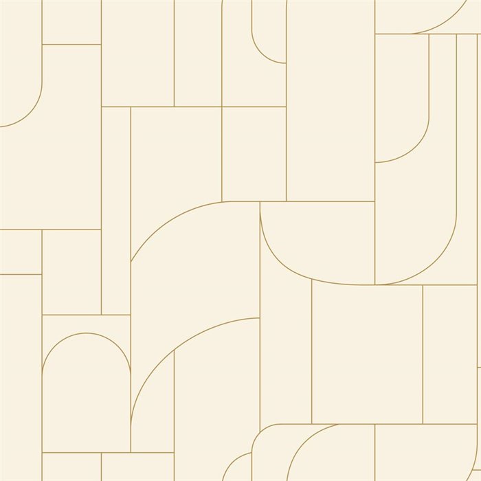 Minimalist beige geometric wallpaper · Caselio Maison Simeon 107390199