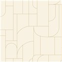 Minimalistische beige geometrische Tapete · Caselio Maison Simeon 107390199