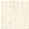 Minimalist beige geometric wallpaper