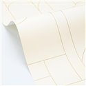Papel pintado geométrico minimalista beige · Caselio Maison Simeon 107390199