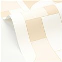 Papel pintado geométrico beige contemporáneo · Caselio Maison Simeon 107390387