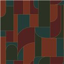 Papier peint géométrique avec lignes dorées · Caselio Maison Simeon 107390745