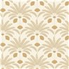 Papel pintado con motivos vegetales Art Déco