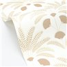 Art Deco wallpaper with stylized plant motifs · Caselio Maison Simeon 107400103