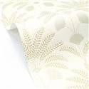 Papier peint floral stylisé en vert eucalyptus · Caselio Maison Simeon 107400414