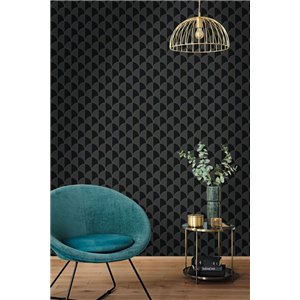 Geometric wallpaper with golden lines 2