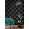 Geometric wallpaper with golden lines · Caselio Maison Simeon 107419043