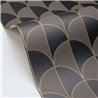 Papel pintado geométrico con líneas doradas · Caselio Maison Simeon 107419043
