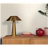 Papel pintado de cuadrícula beige minimalista · Caselio Maison Simeon 107420157