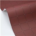 Wallpaper with brown squares and golden accents · Caselio Maison Simeon 107428190