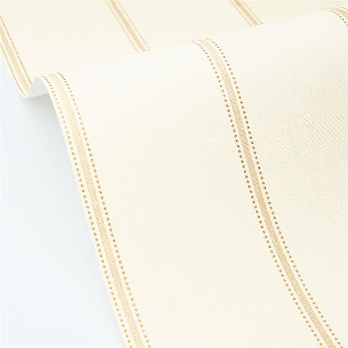 Papel pintado rayas finas beige · Caselio Mix & Stripes 107751000