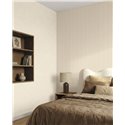 Papel pintado de rayas beige clásicas · Caselio Mix & Stripes 107751109