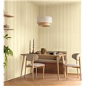 Papel pintado de rayas verticales clásicas amarillas · Caselio Mix & Stripes 107762020