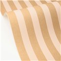 Beige striped wallpaper with textile effect · Caselio Mix & Stripes 107764028