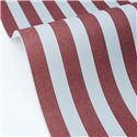 Papel pintado de rayas burdeos y azul con efecto textil · Caselio Mix & Stripes 107766089