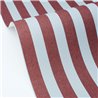 Papel pintado de rayas burdeos y azul con efecto textil · Caselio Mix & Stripes 107766089