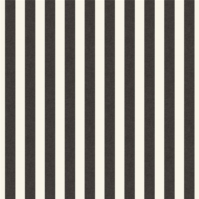 Papel pintado de rayas clásicas blancas y negras · Caselio Mix & Stripes 107769001