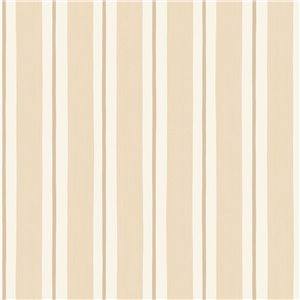 Papel pintado rayas verticales beige y crema