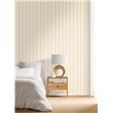 Wallpaper beige and cream vertical stripes · Caselio Mix & Stripes 107811000