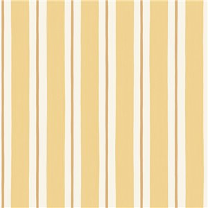 Papel pintado rayas amarillas efecto acuarela