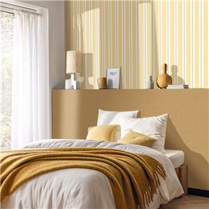 Papel pintado rayas amarillas efecto acuarela 2
