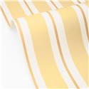 Yellow striped wallpaper with watercolor effect · Caselio Mix & Stripes 107812020