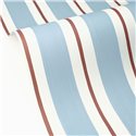 Papel pintado rayas azules y marrones estilo contemporáneo · Caselio Mix & Stripes 107816074