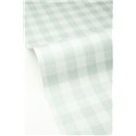 Classic blue and white gingham check wallpaper · Caselio Happy Kids Club 104426053