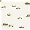Multicolor children's car wallpaper