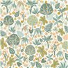 Wildflower and Green Leaf Wallpaper