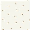 Papel pintado de corazones dorados · Caselio Happy Kids Club 107600271