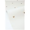 Papel pintado de corazones dorados · Caselio Happy Kids Club 107600271