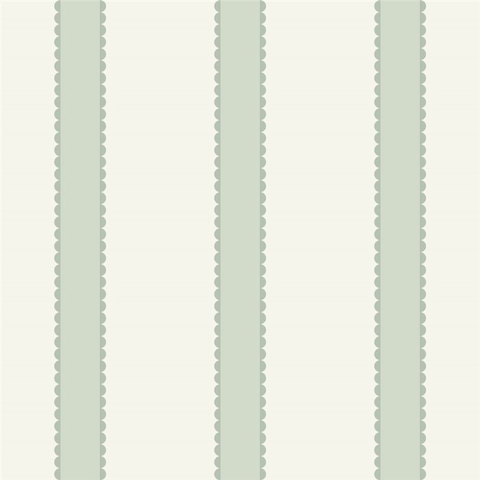 Papel pintado rayas onduladas verde claro · Caselio Happy Kids Club 107610724