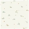 Papel pintado infantil aviones y estrellas colores pastel