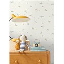 Children's pastel airplane and star wallpaper · Caselio Happy Kids Club 107620621