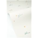 Papier peint enfant avions et étoiles aux tons pastel · Caselio Happy Kids Club 107620621