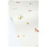 Children's wallpaper with pastel airplanes and stars · Caselio Happy Kids Club 107620842