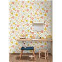 Multicolor large flower wallpaper · Caselio Happy Kids Club 107630212