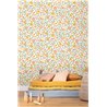 Papel pintado flores grandes multicolor · Caselio Happy Kids Club 107630735