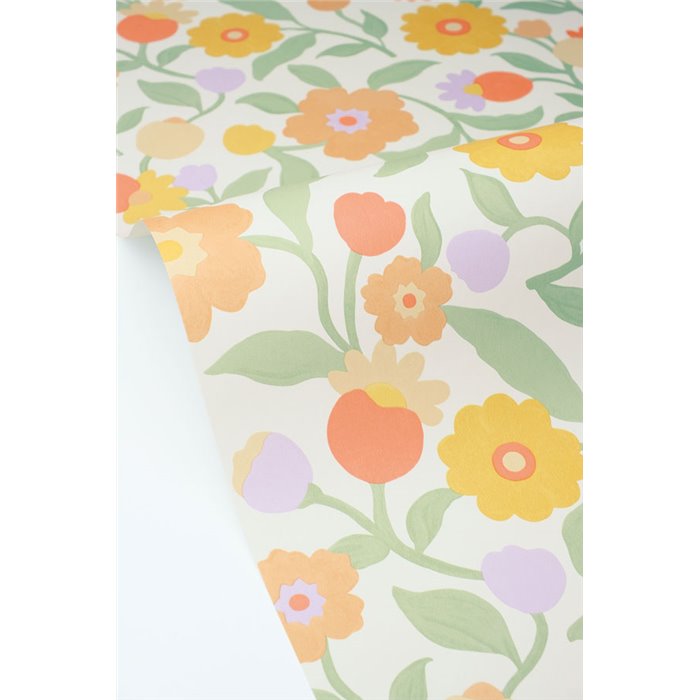 Multicolor large floral wallpaper · Caselio Happy Kids Club 107630735