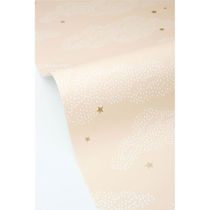 Papel pintado nubes y estrellas · Caselio Happy Kids Club 107644428