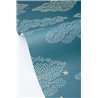 Papel pintado de nubes con estrellas en azul oscuro · Caselio Happy Kids Club 107646612
