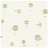 Papel pintado globos aerostáticos infantiles beige